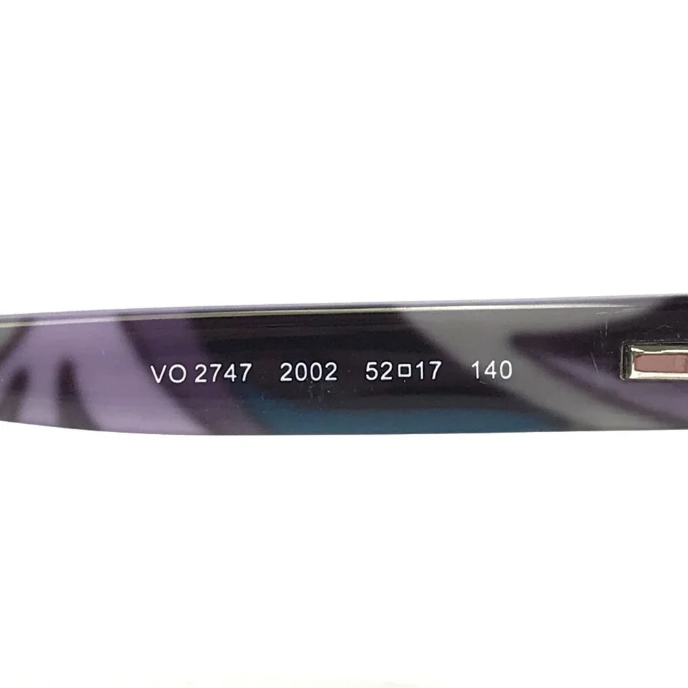 Vogue Eyeglasses Frames VO2747 2002 Purple Clear Cat Eye Round 52-17-140